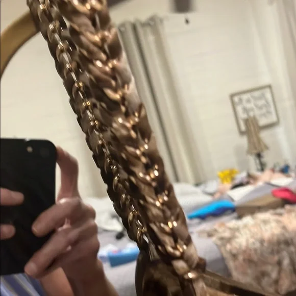 Thalia Sodi Leopard Print Layered Top - Brown - Picture 3 of 5